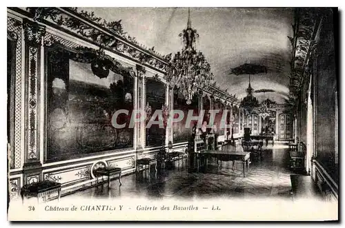 Cartes postales Chateau de Chantilly Galerie des Batailles