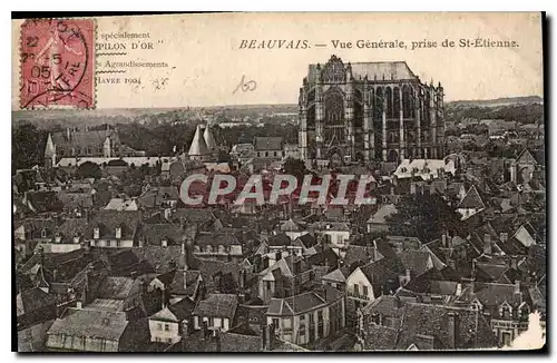 Cartes postales Beauvais vue generale prise de St Etienne