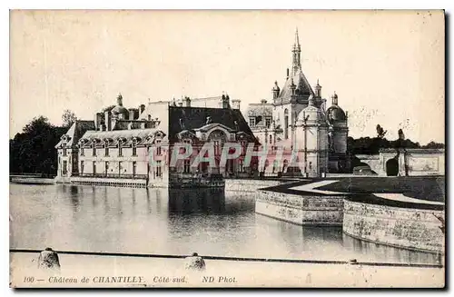 Cartes postales Chateau de Chantilly cote sud