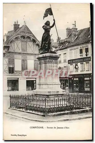 Cartes postales Compiegne Statue de Jeanne d'Arc