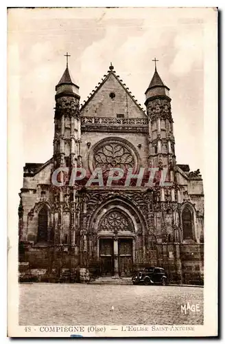 Cartes postales Compiegne Oise l'Eglise Saint Antcine