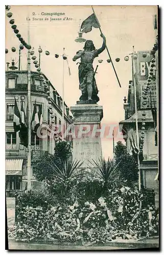 Cartes postales Compiegne la Statue de Jeanne d'Arc