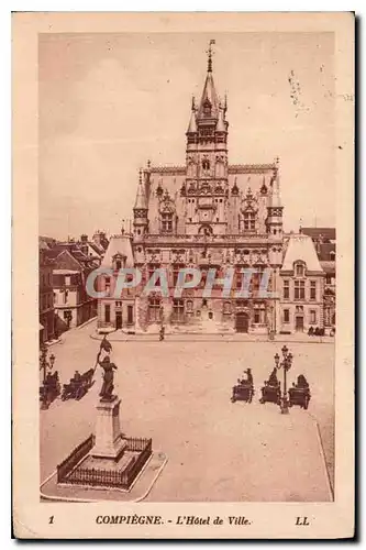 Cartes postales Compiegne l'Hotel de ville