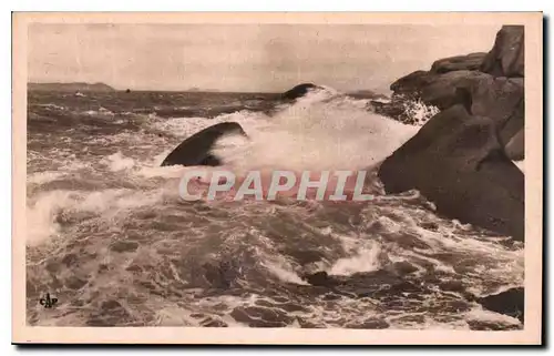 Cartes postales Ploumanach Effet de Mer dans les Rochers de Tregastel