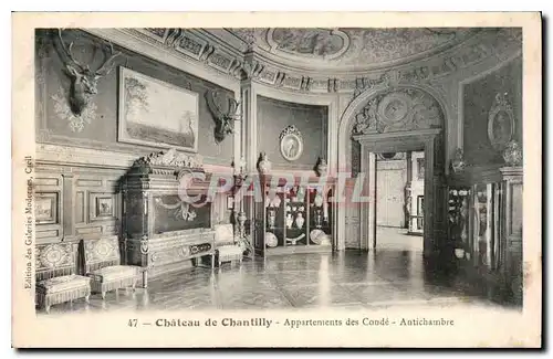 Ansichtskarte AK Chateau de Chantilly Appartements des Conde Antichambre