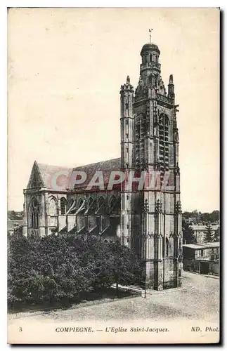 Ansichtskarte AK Compiegne l'Eglise Saint Jacques