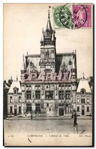 Cartes postales Compiegne l'Hotel de Ville