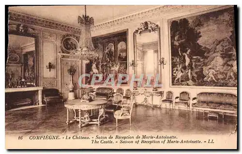 Ansichtskarte AK Compiegne le Chateau Salon de Reception de Marie Antoinette