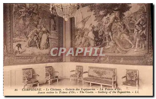 Cartes postales Compiegne le Chateau Galerie des Tapisseries la Toison d'Or Jason enleve la Toison d'Or