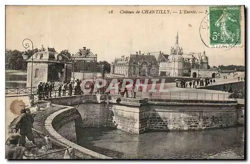 Cartes postales Chateau de Chantilly l'Entree