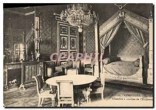 Ansichtskarte AK Compiegne Chambre a coucher de l'Empereur