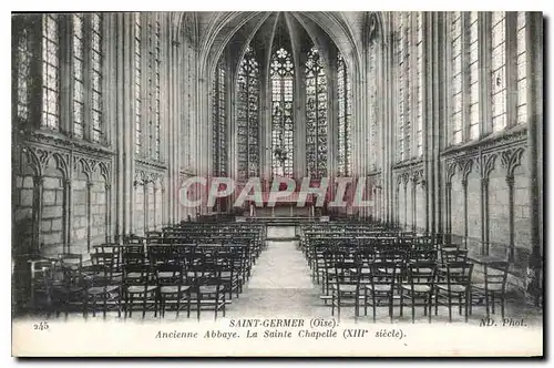 Cartes postales Saint Germer Oise Ancienne Abbaye la Sainte Chapelle XIII siecle