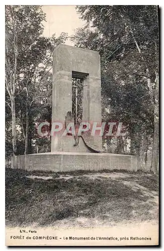 Ansichtskarte AK Foret de Compiegne le Monument de l'Armistice pres Rethondes Aigle