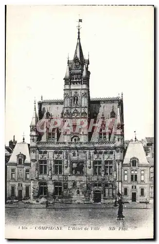Cartes postales Compiegne l'Hotel de Ville