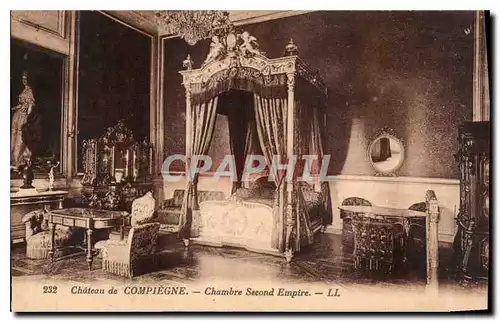 Cartes postales Chateau de Compiegne Chambre Second Empire