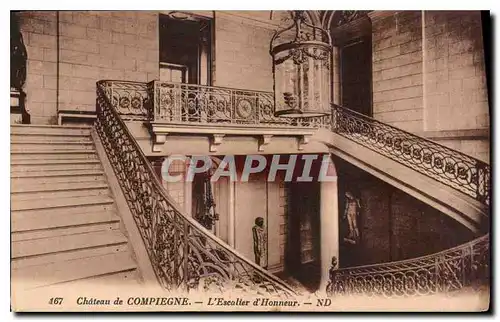 Ansichtskarte AK Chateau de Compiegne l'Escalier d'Honneur