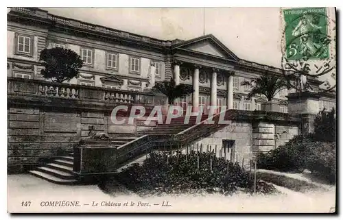 Cartes postales Compiegne le Chateau et le Parc