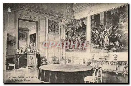 Cartes postales Compiegne Chateau Salle du Conseil