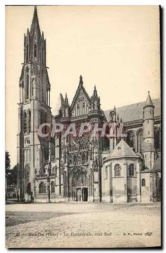 Ansichtskarte AK Senlis Oise la Cathedrale Cote Sud