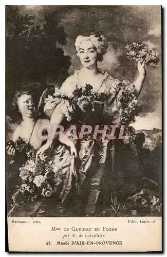 Cartes postales Mme de Gueidan En Flore Par N de Larzilliere Musee d'Aix en Provence