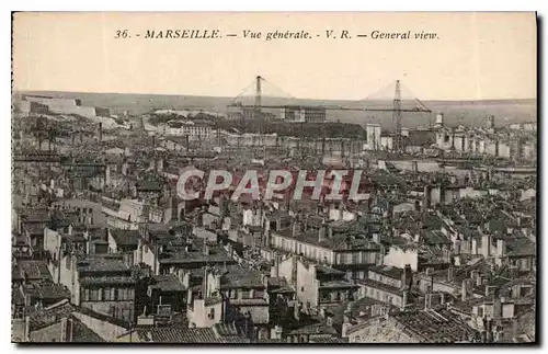 Cartes postales Marseille vue generale