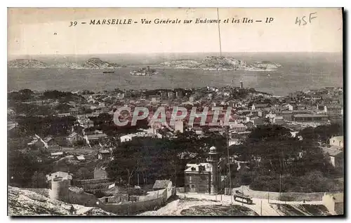 Ansichtskarte AK Marseille vue generale sur Endoume et les Iles