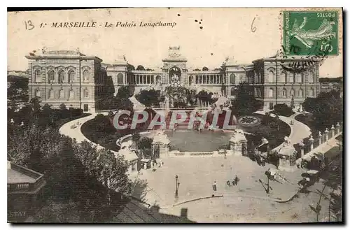 Cartes postales Marseille le Palais Longchamp