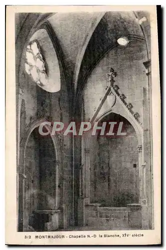 Cartes postales Montmajour Chapelle N D la Blanche XIV siecle