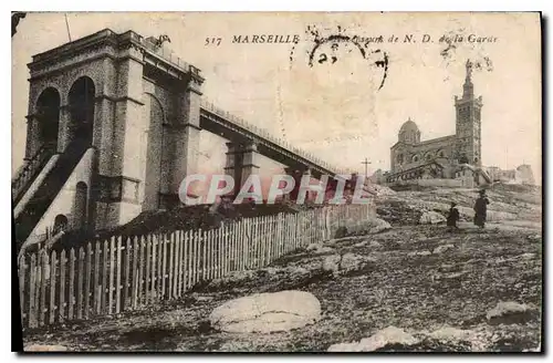 Cartes postales Marseille Ascenseurs de N D de la Garde