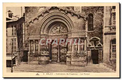 Cartes postales Arles Cathedrale St Trophime le Portail