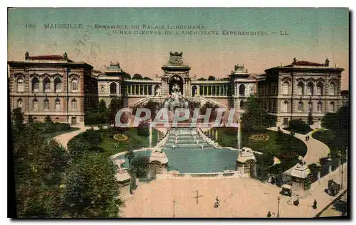 Cartes postales Marseille Ensemble du Palais Lonhchamp