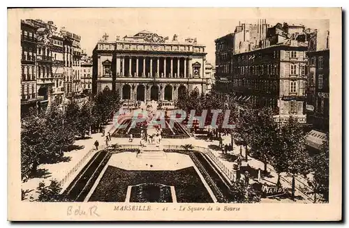 Ansichtskarte AK Marseille le Square de la Bourse