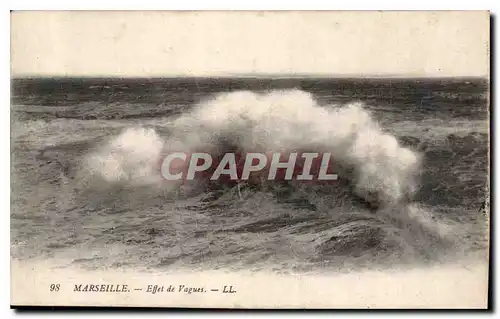 Ansichtskarte AK Marseille Effet de Vagues