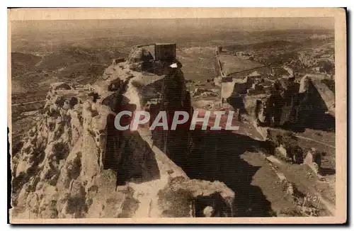 Ansichtskarte AK Les Baux bouches du Rhone Ruines du Chateau feodal