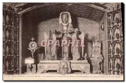 Cartes postales Saint Maximin la Sainte Baume la Basilique Reliquaire de Sainte Marie Madeleine Bronze Dore Ste