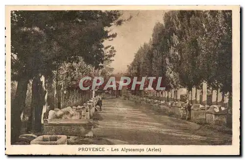 Ansichtskarte AK Provence les Alyscamps Arles