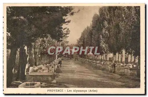 Cartes postales Provence les Alyscamps Arles