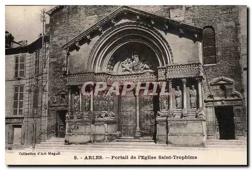 Cartes postales Arles portail de l'Eglise Saint Trophime