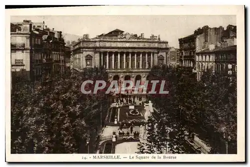 Ansichtskarte AK Marseille le Square de la Bourse