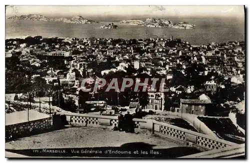 Ansichtskarte AK Marseille vue generale d'Endoume et les Iles