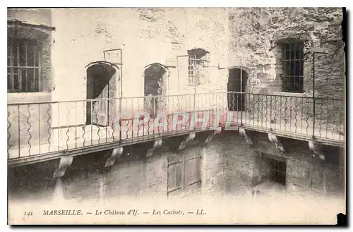 Cartes postales Marseille le Chateau d'If les Cachots