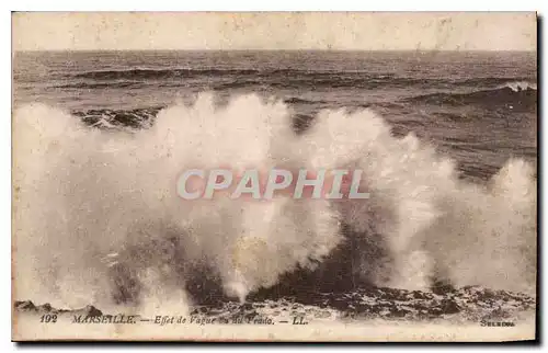 Cartes postales Marseille Effet de Vague vu du prado