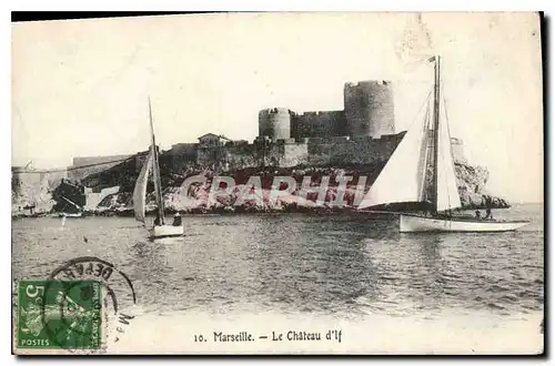 Cartes postales Marseille le Chateau d'If Bateaux