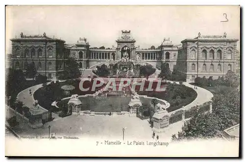 Cartes postales Marseille Le Palais Longchamp