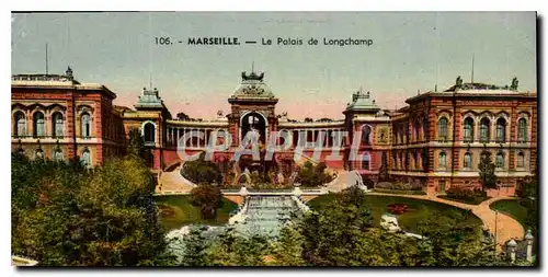 Cartes postales Marseille le Palais de Longchamp