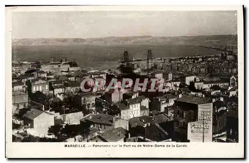 Ansichtskarte AK Marseille Panorama sur le Port vu de Notre Dame de la Garde