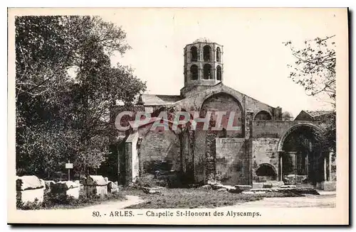 Ansichtskarte AK Arles Chapelle St Honorat des Alyscamps