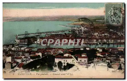 Cartes postales Marseille vue generale