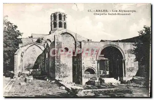 Cartes postales Arles les Alyscamps Chapelle Saint Honorat