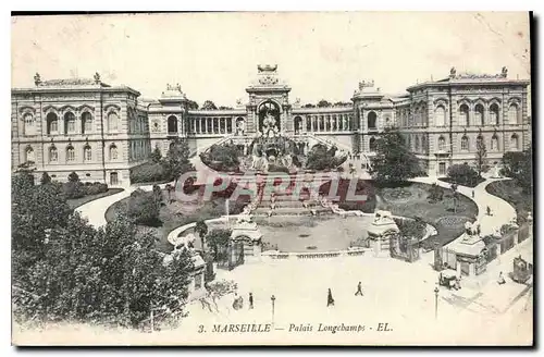 Ansichtskarte AK Marseille Palais Longchamps